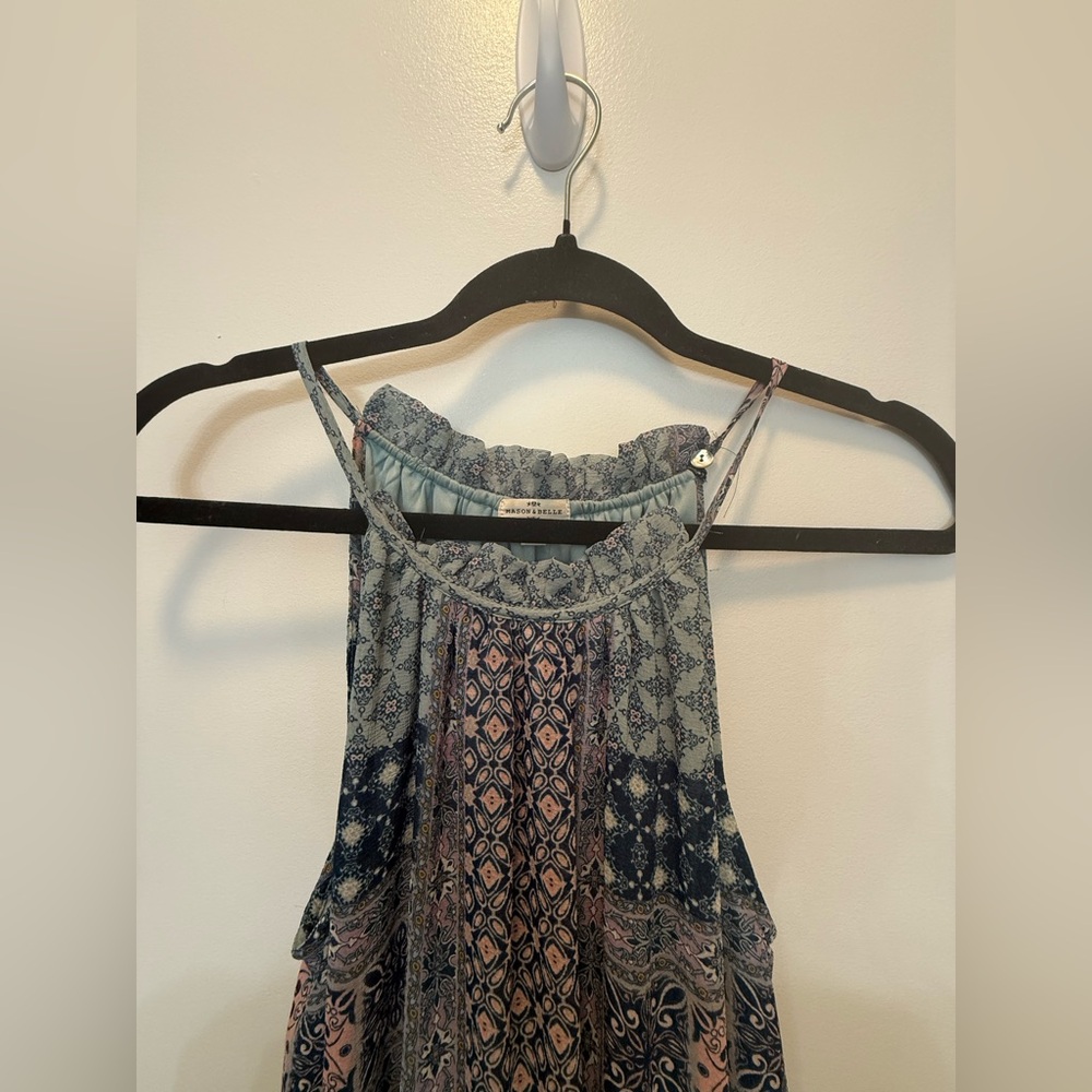 Mason & Belle Maxi Patchwork Design Boho‎ Dress - Size L - Picture 2 of 10